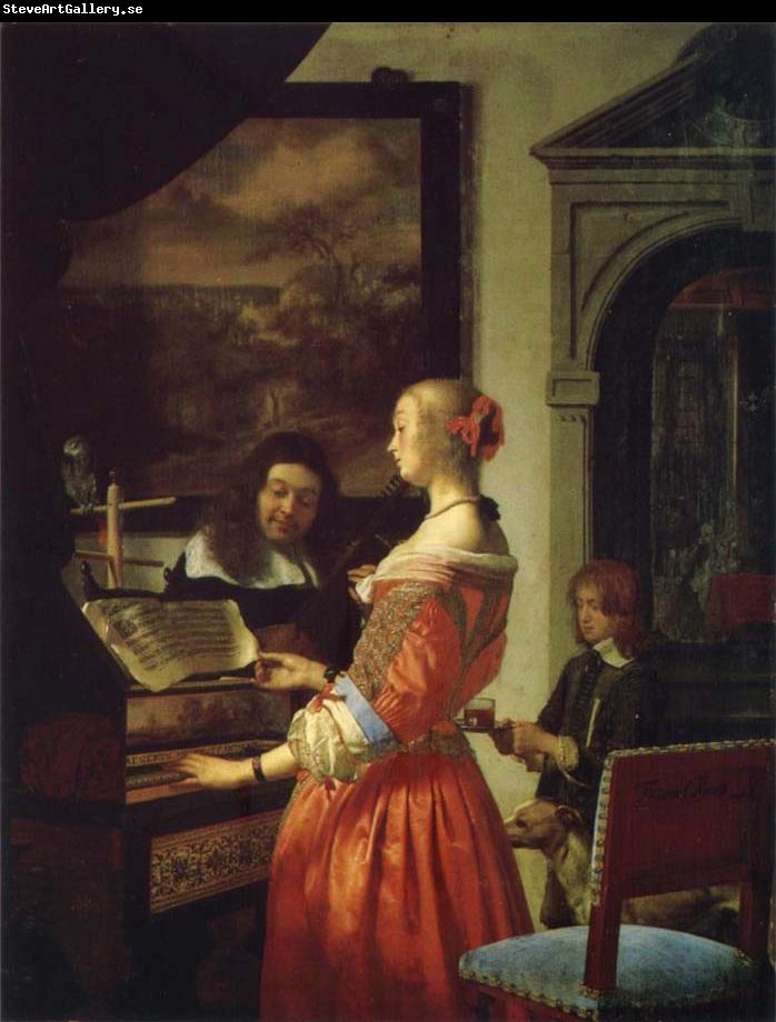 Frans van mieris the elder The Duet